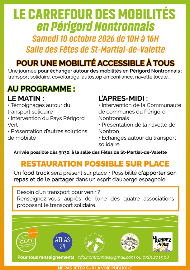 affiche carrefour des mobilités 10/10/2026